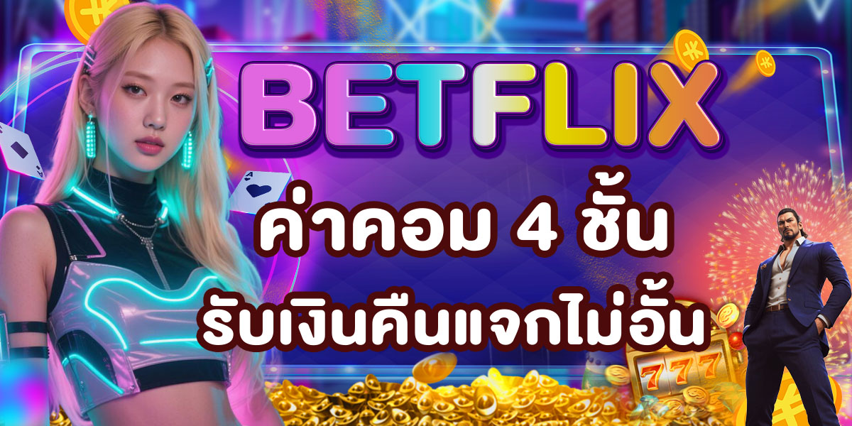 BETFLIX ค่าคอม 4 ชั้น รับเงินคืนแจกไม่อั้น